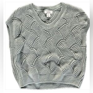 Jessica Simpson Knitted Sweater Vest Light Green Sz L